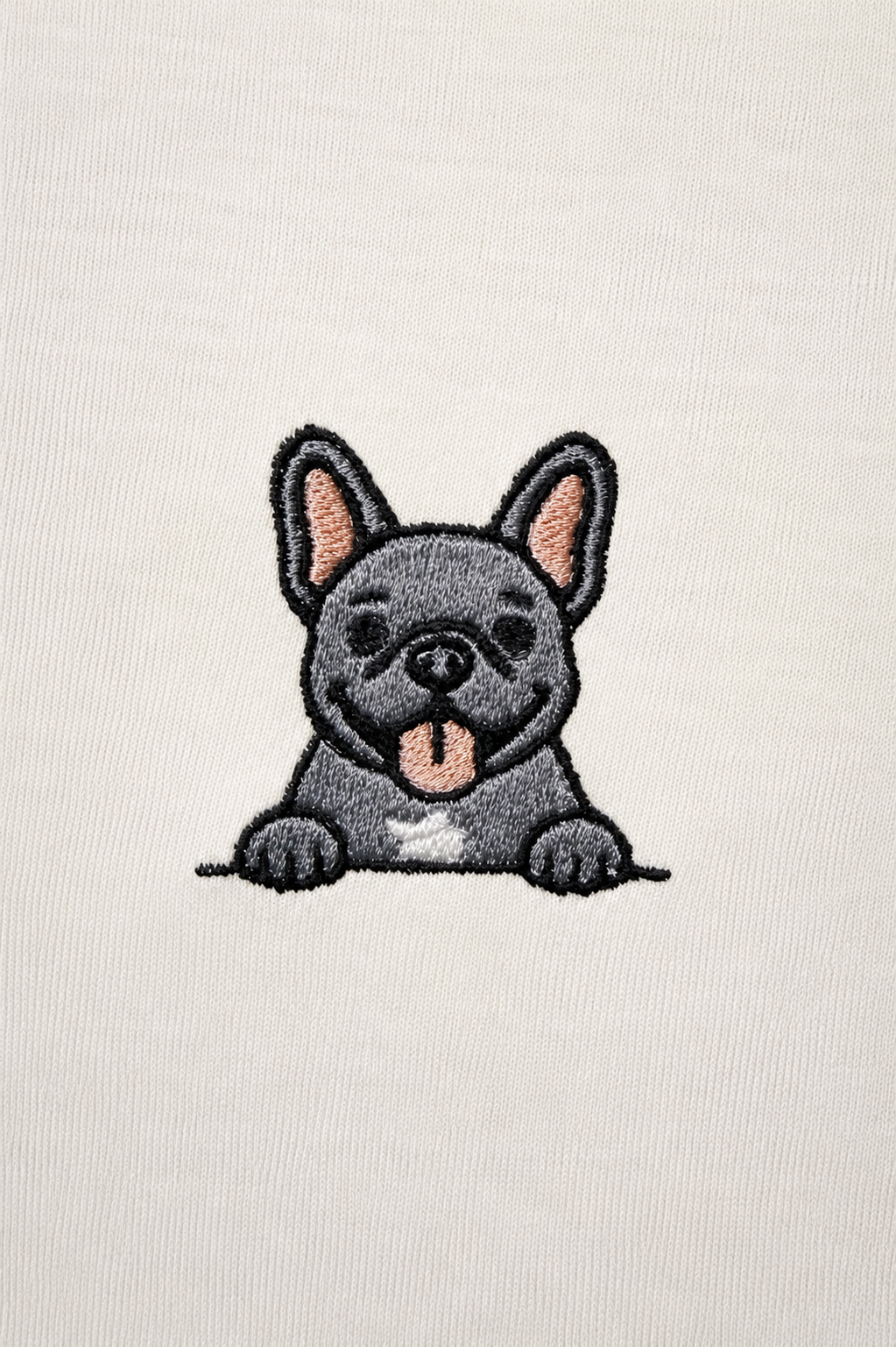 T-shirt brodé chien homme