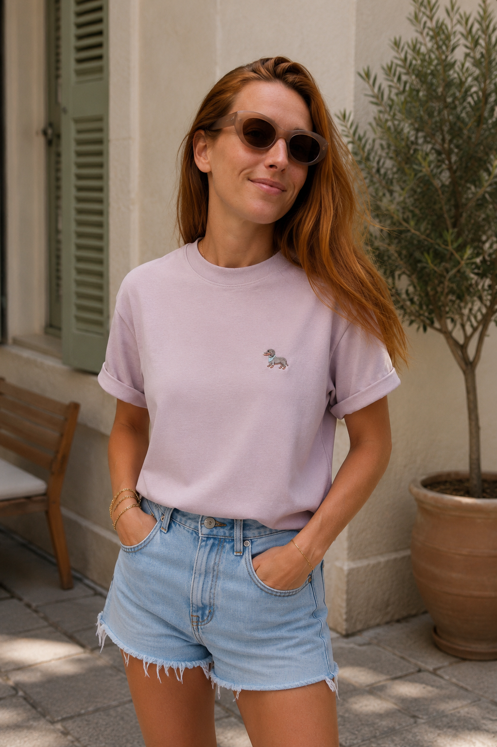 T-shirt chien saucisse femme (pré-commande ✨)