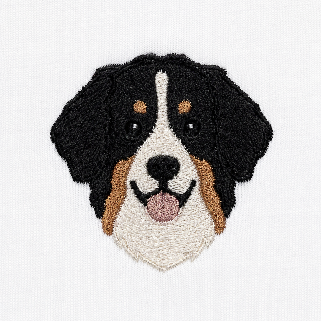 T-shirt brodé chien homme