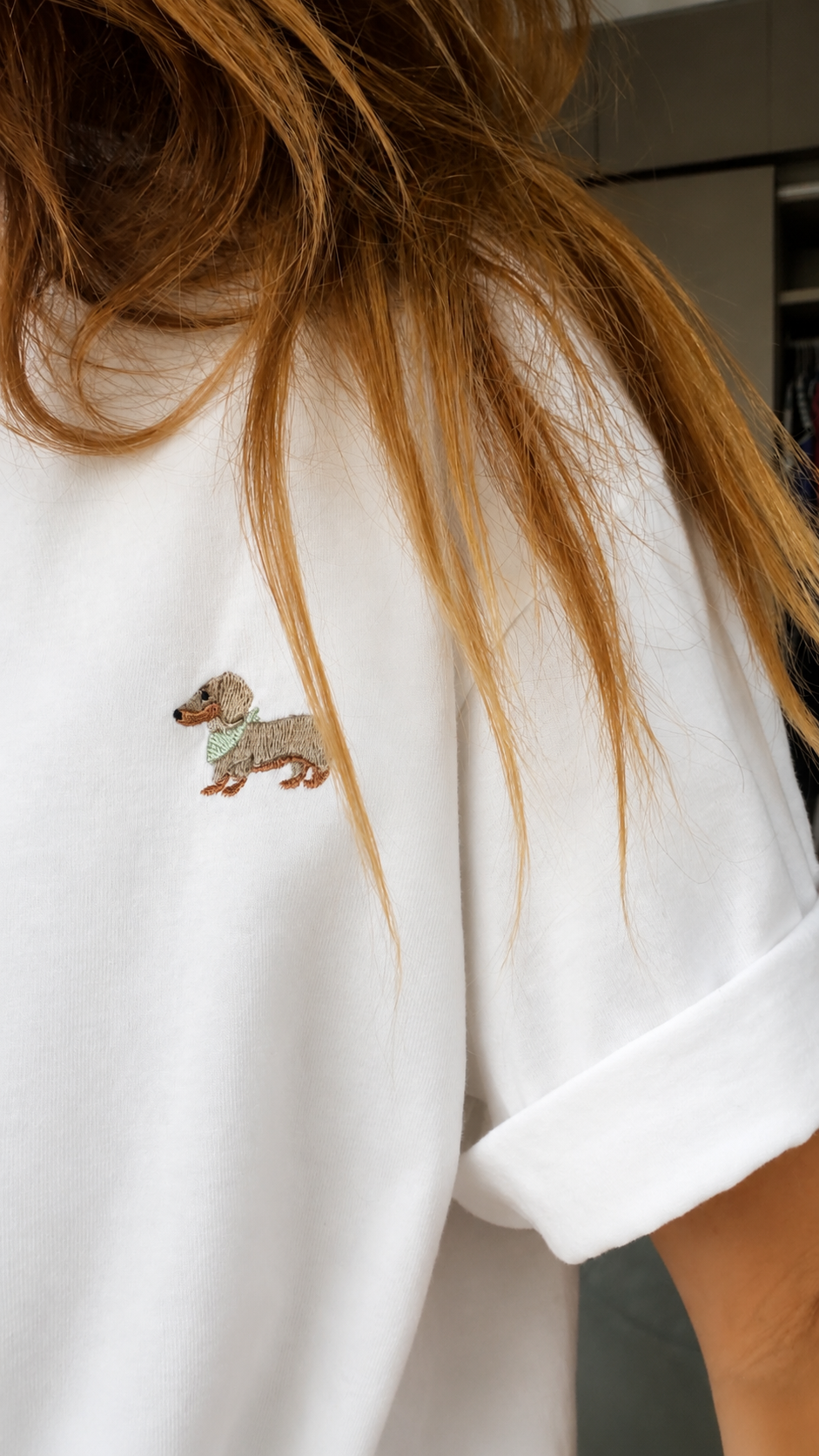 T-shirt chien saucisse femme (pré-commande ✨)