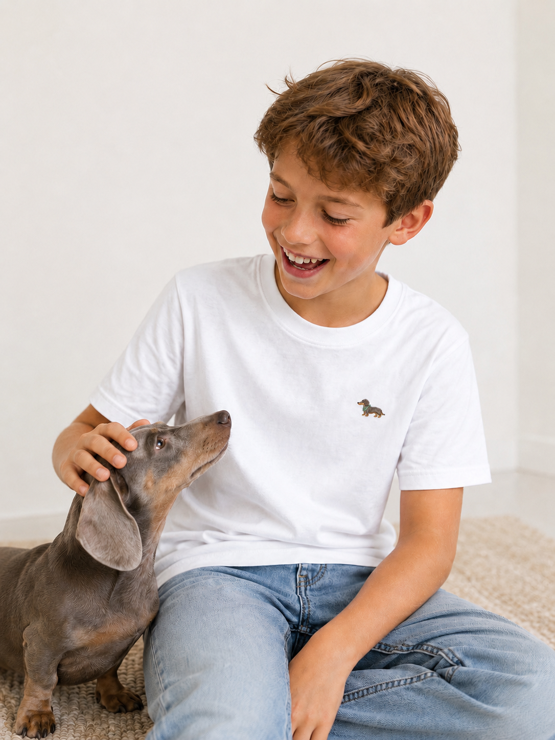T-shirt chien Saucisse enfant
