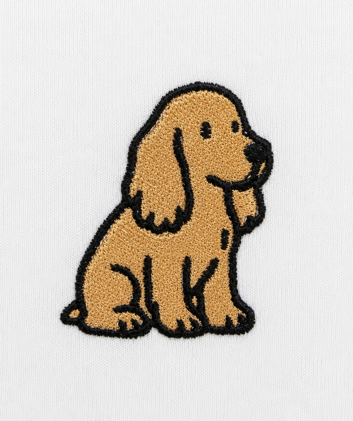 T-shirt brodé chien homme