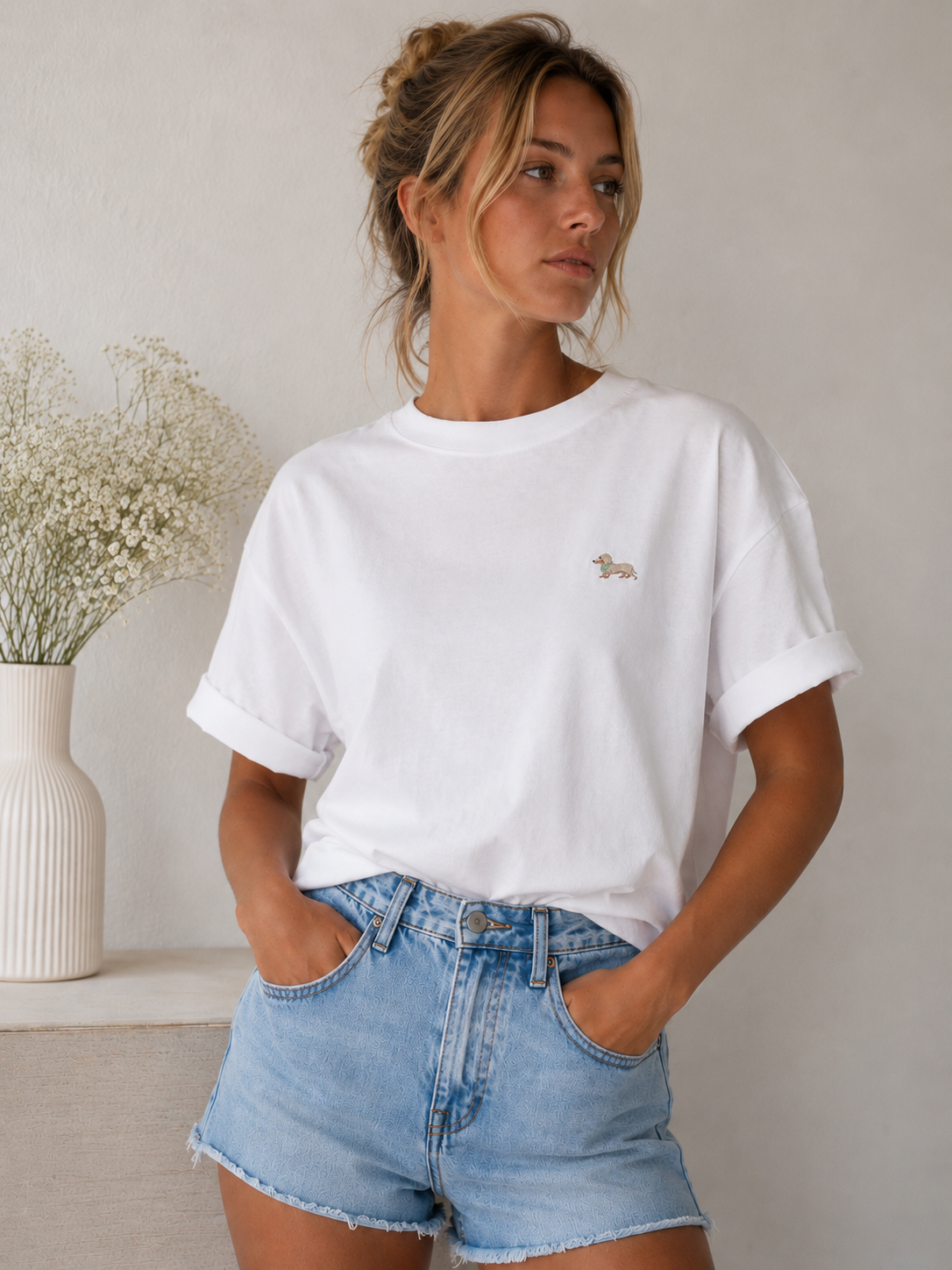 T-shirt chien saucisse femme (pré-commande ✨)