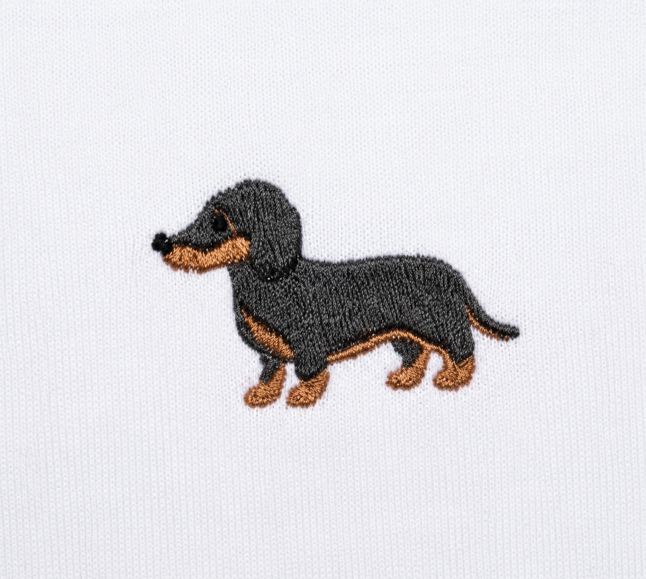 T-shirt brodé chien homme