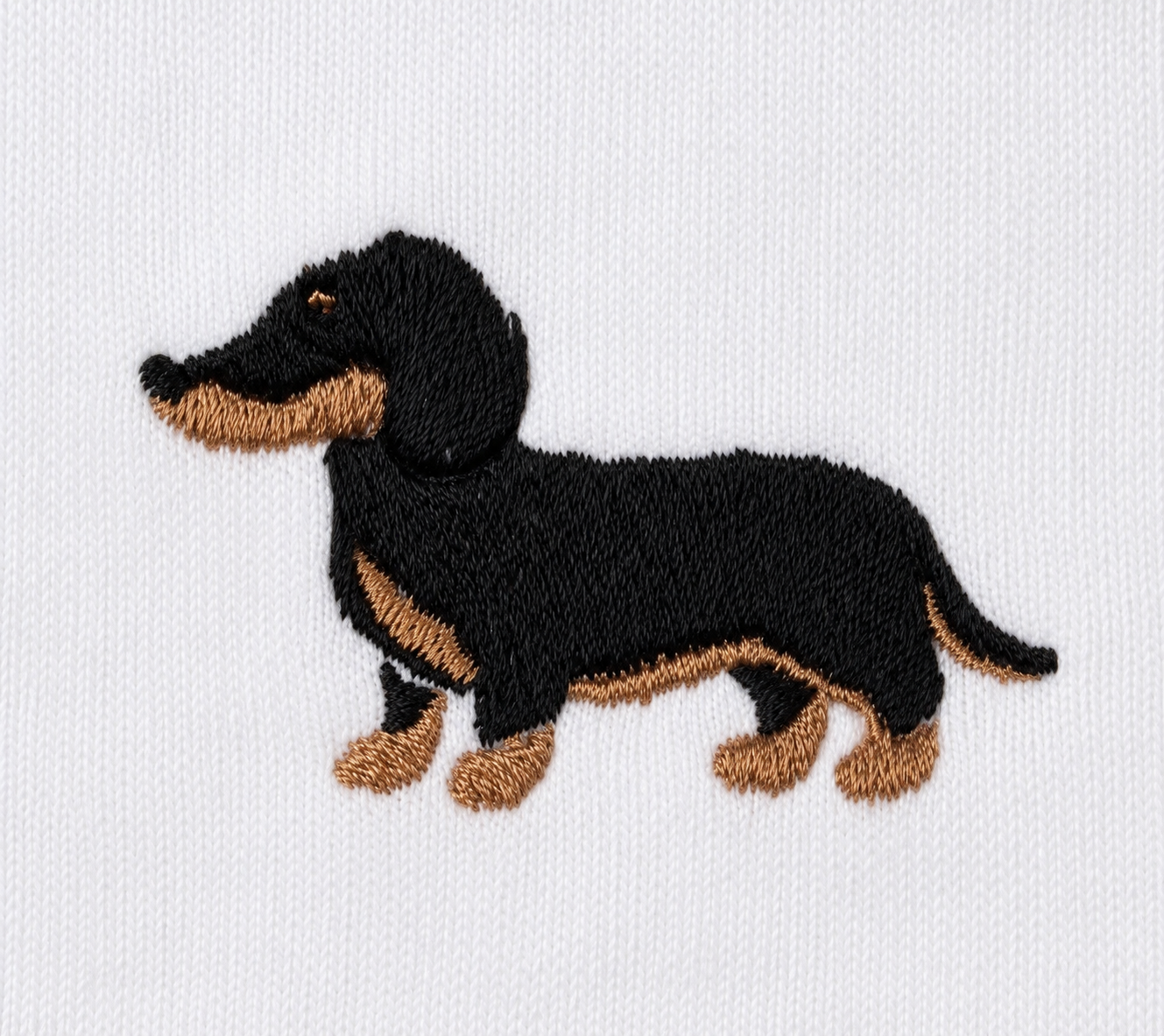 T-shirt brodé chien homme