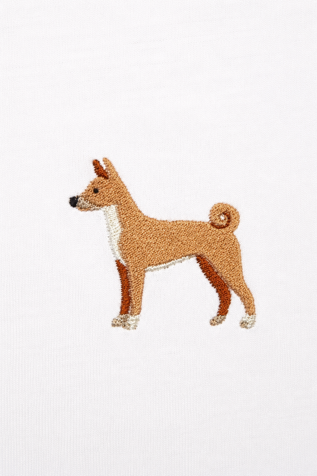 T-shirt brodé chien homme
