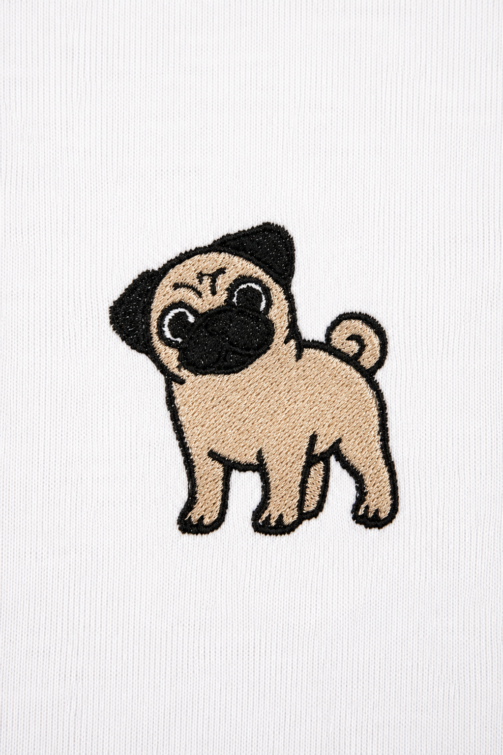 T-shirt brodé chien homme
